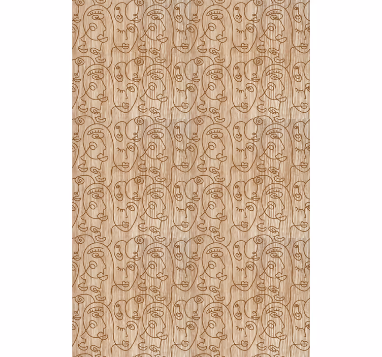Abstract face patterns modern blind - TenStickers