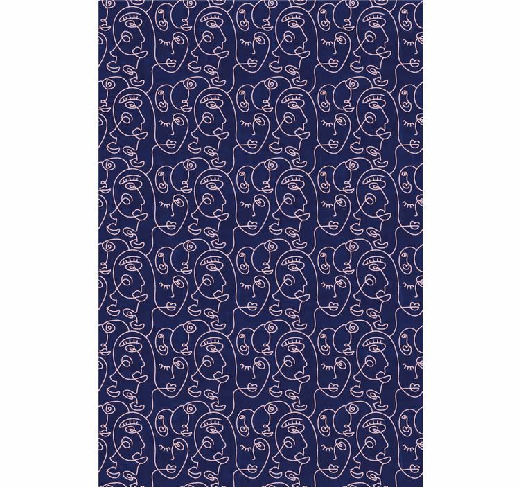 Abstract Face Pattern art deco blind - TenStickers
