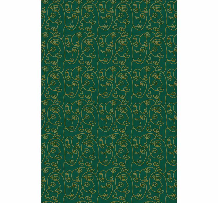 Minimalist Face Patterns art deco blind - TenStickers