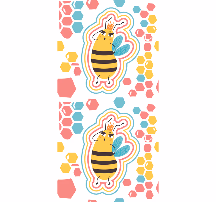 Cute Bee Character animals blind - TenStickers