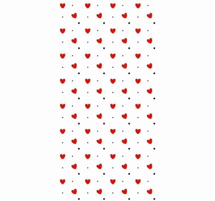 Heart Pattern Delight love blind - TenStickers