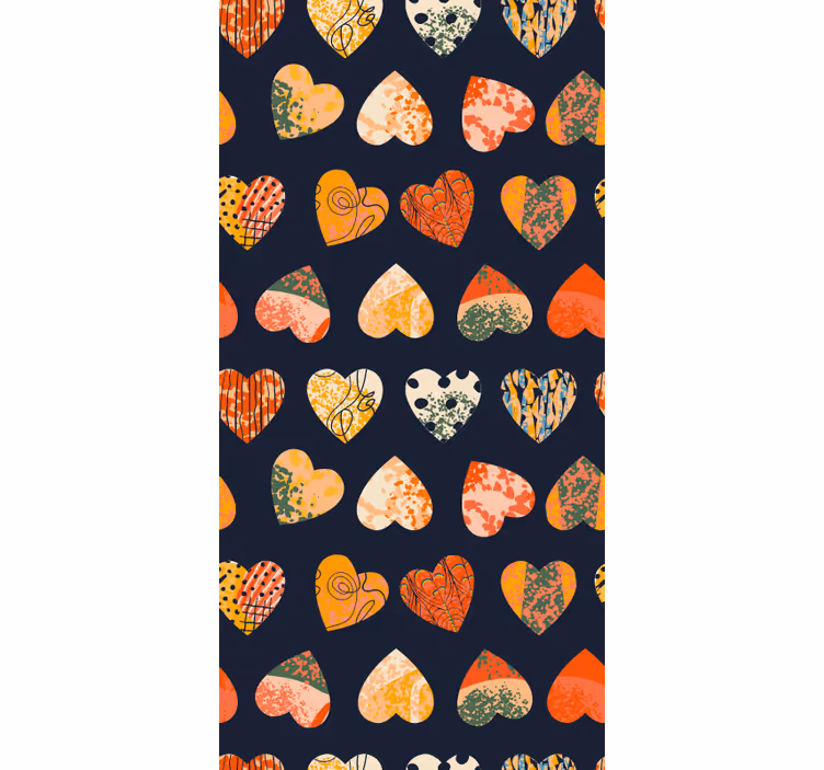 Heart Patterns Collection love blind - TenStickers