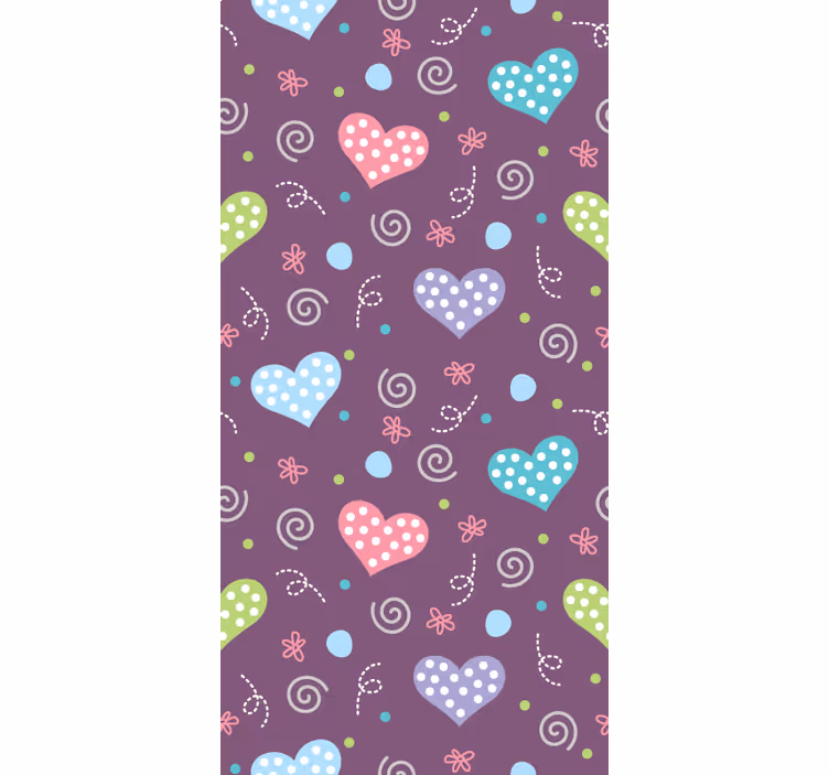 Colorful heart patterns love blind - TenStickers