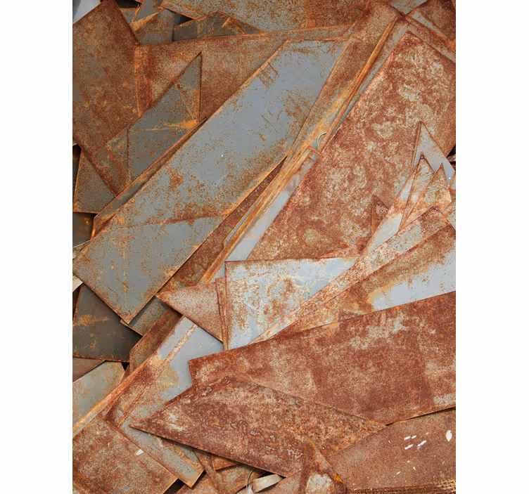 Iron plates texture and pattern blind - TenStickers