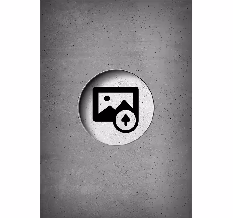Raw concrete customizable custom printed shade - TenStickers
