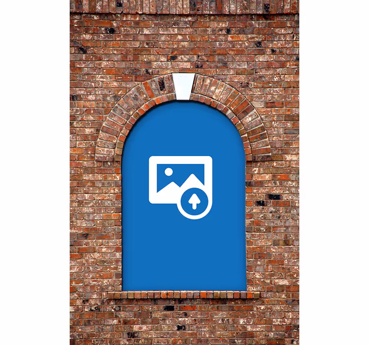 Personalizable 3D arch  printed window shade - TenStickers
