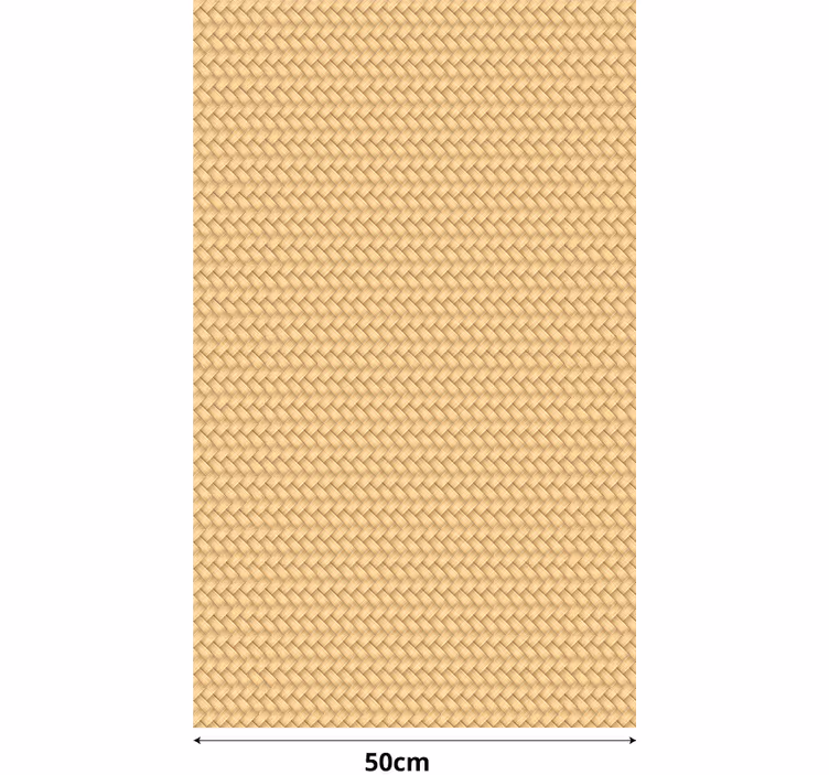 Wicker effect rustic vintage blind living room roller blind - TenStickers