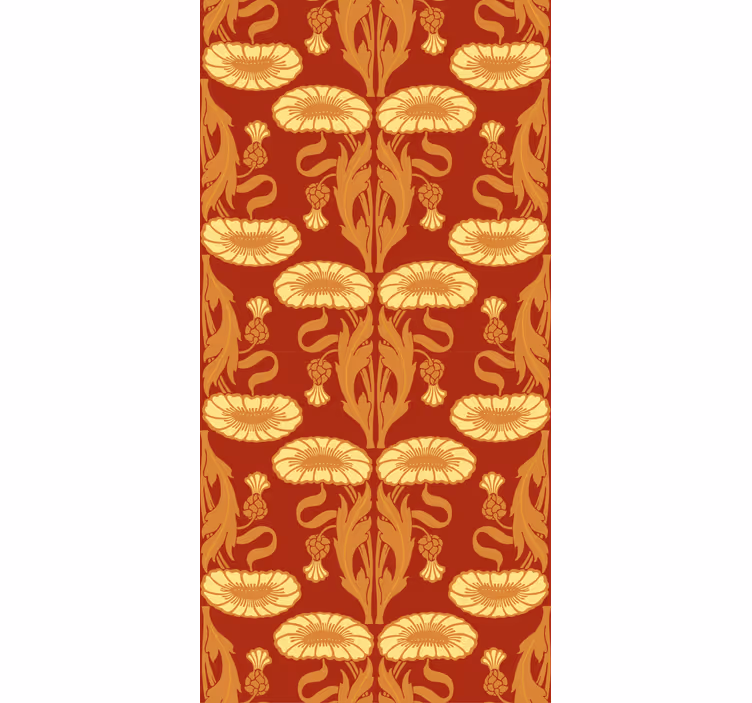 Classic Art Nouveau vintage blind living room roller blind - TenStickers