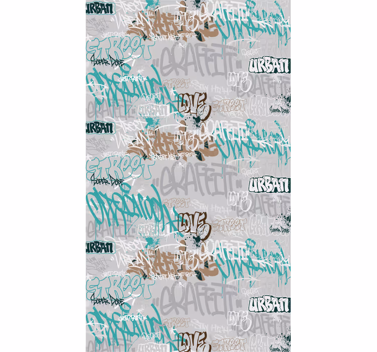Graffiti text teen window blind - TenStickers