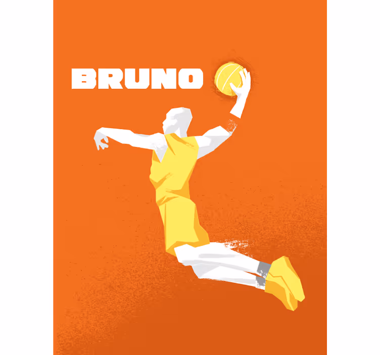 Basketball personalized name teenage blind - TenStickers