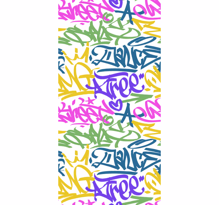Colourful crazy graffiti teenage blind - TenStickers