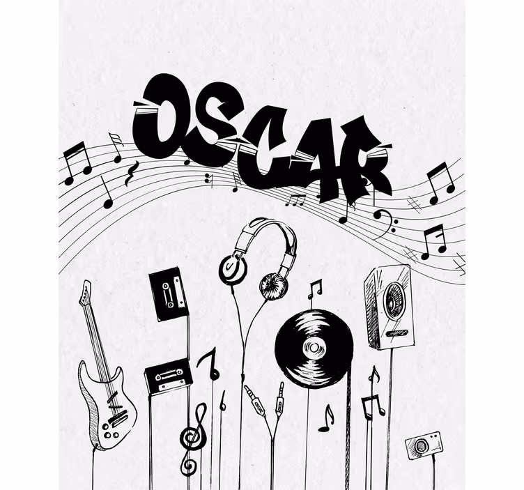 Music personalized teenage blind - TenStickers