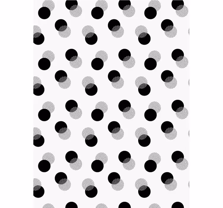 Geometric dots design living room roller blind - TenStickers