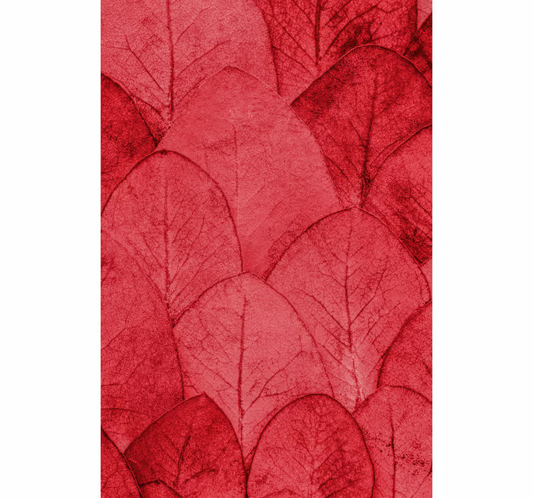 Pink Leaves Living room blind - TenStickers