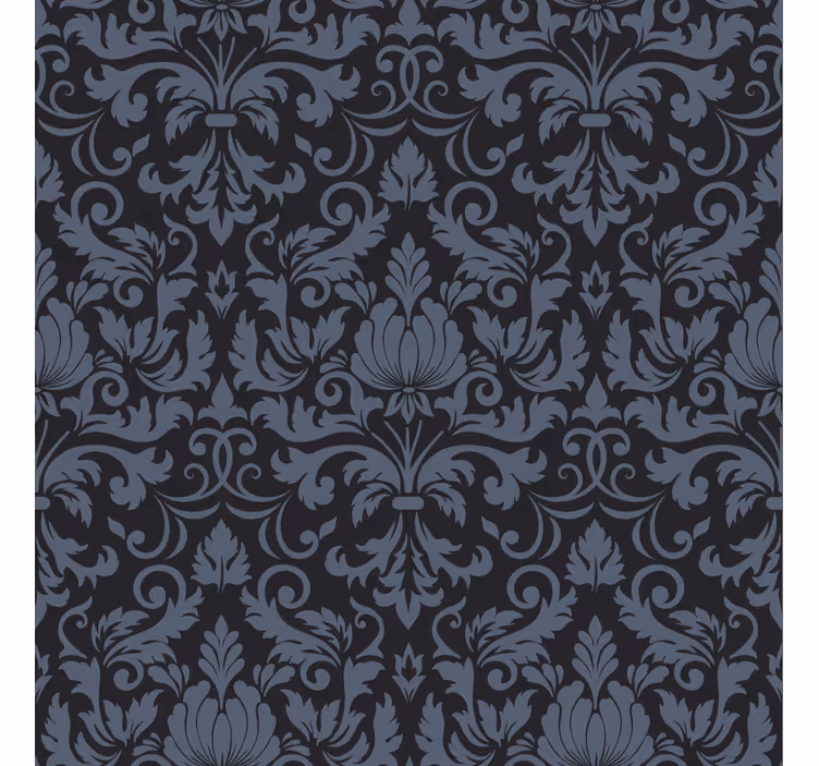 Dark damask ornaments classic roll-up vintage blind - TenStickers