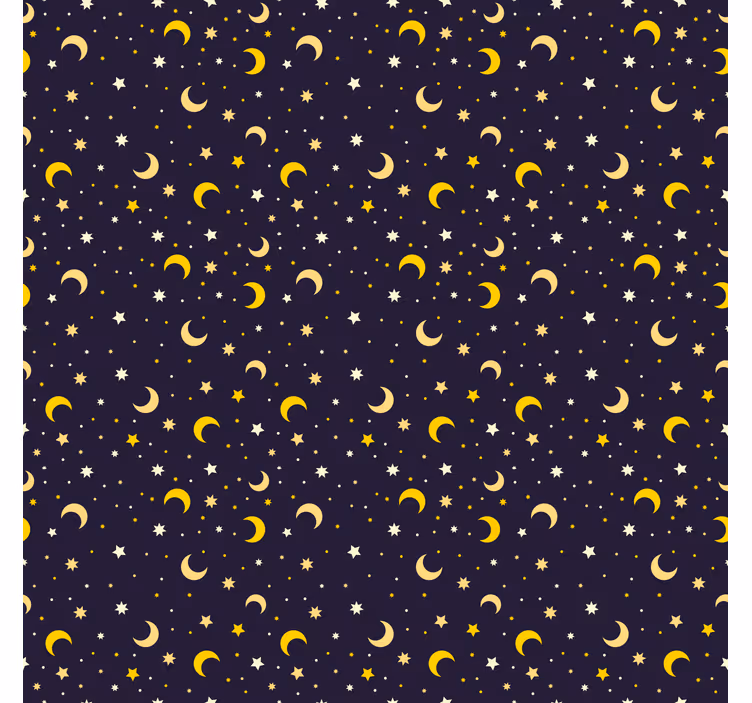 Night sky pattern kids roller blind - TenStickers