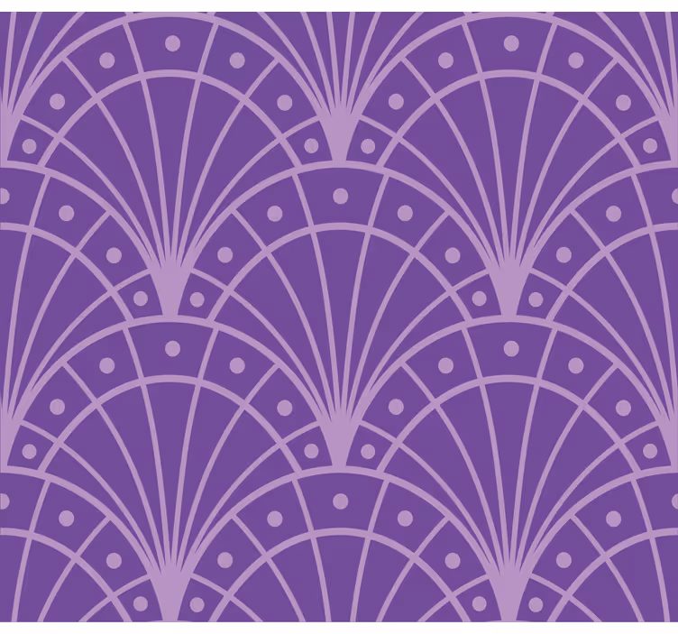 Minimalist Lilac Art Deco Living Room Blind - TenStickers