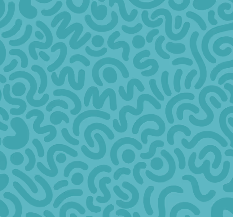 Abstract Pattern Turquoise Roller blind - TenStickers