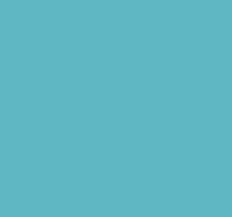 Mono colour Turquoise Roller Blind - TenStickers