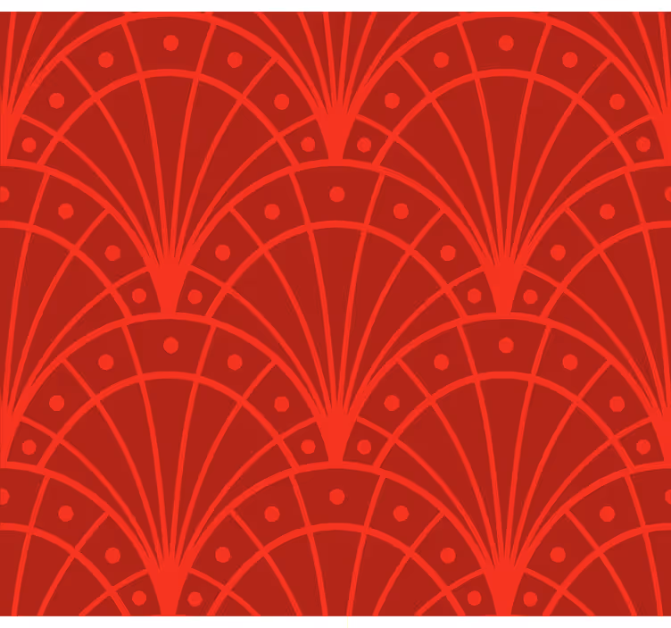 Elegant Red Art Deco Living Room Blind - TenStickers