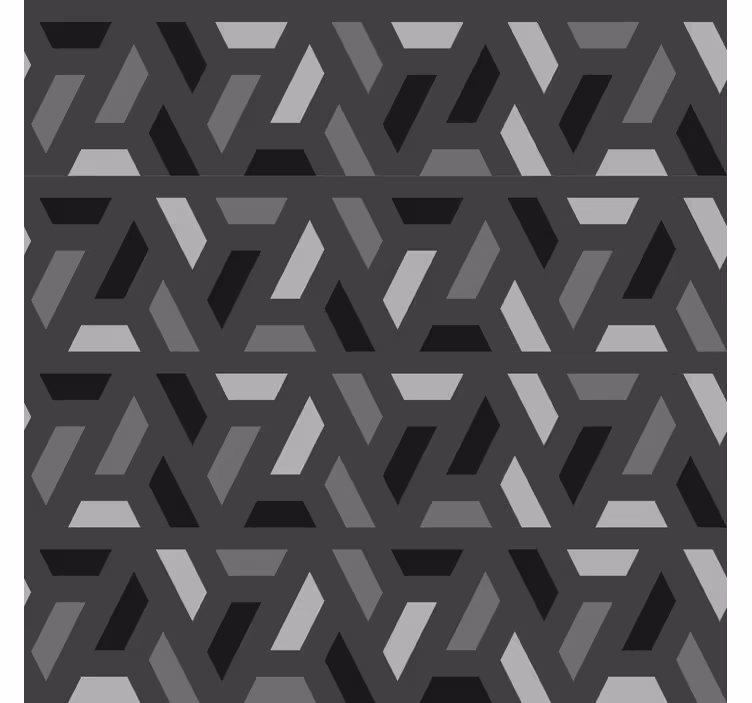 Geometric Triangles Pattern Black Roller Blind - TenStickers