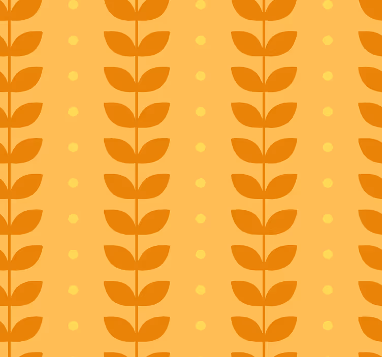 leafs pattern Orange blind - TenStickers