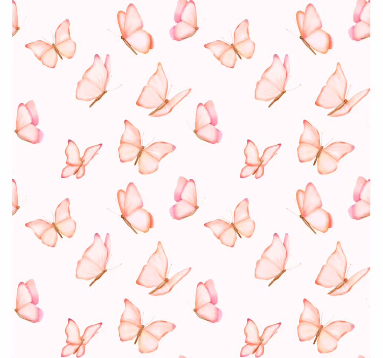 Pink watercolour butterflies kids roller blind - TenStickers