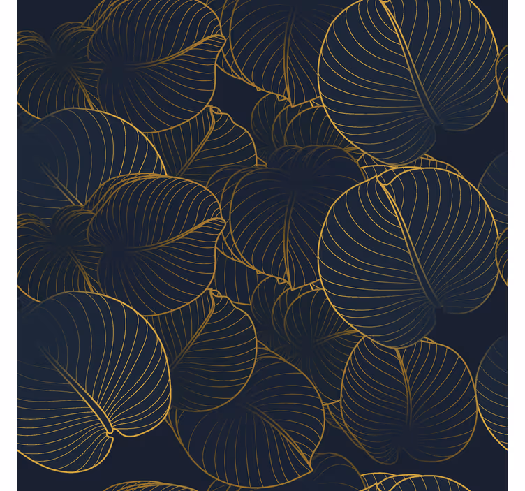 Big leaves pattern Elegant blind - TenStickers