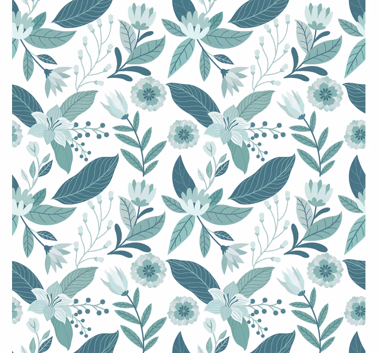 Nordic design floral blind - TenStickers