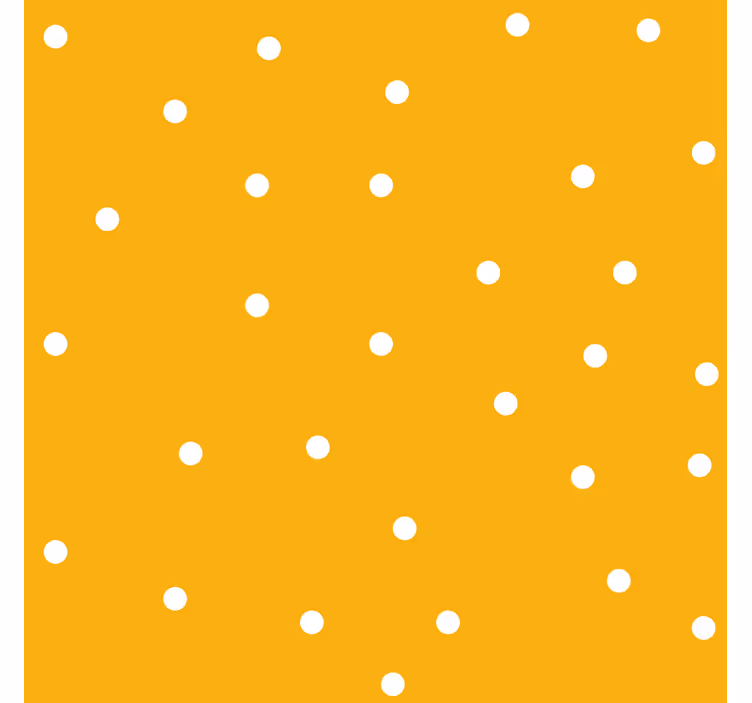 White polka dots yellow blind - TenStickers