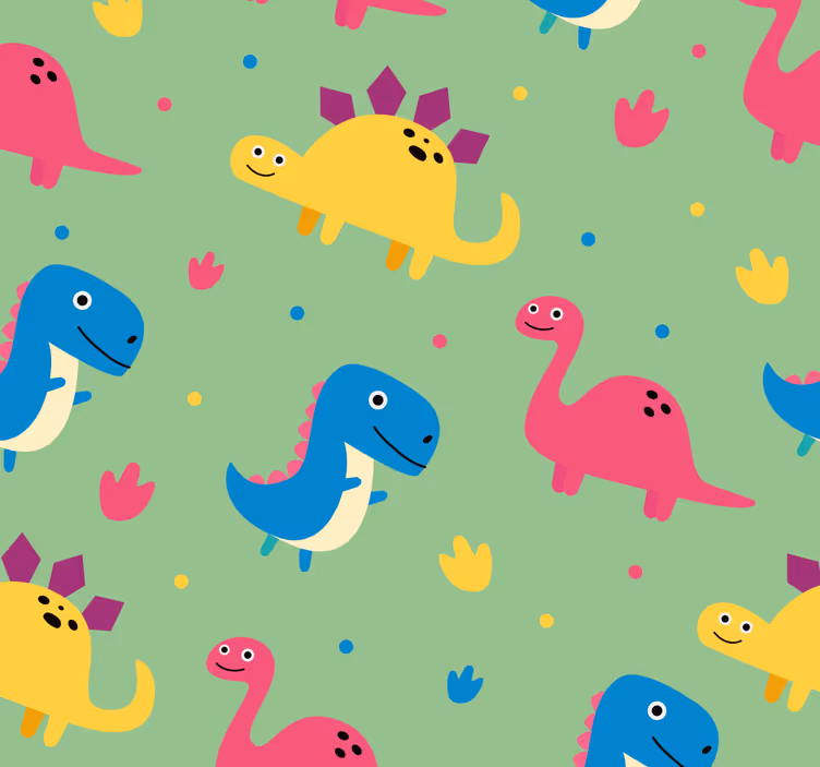 Colourful style dinosaur blind - TenStickers
