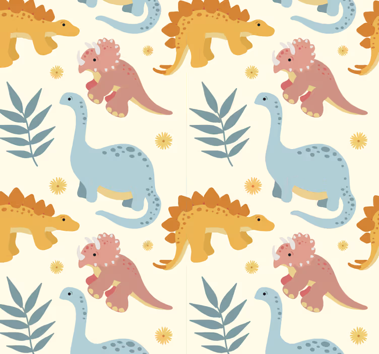 Minimalist style dinosaur blind - TenStickers