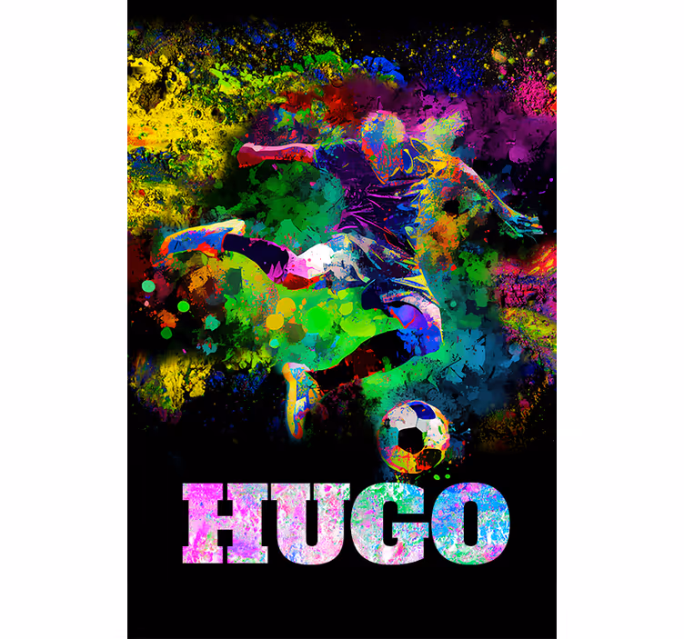 Colorful design football roller blind - TenStickers
