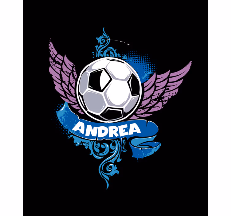 Flying ball with name roller blind - TenStickers