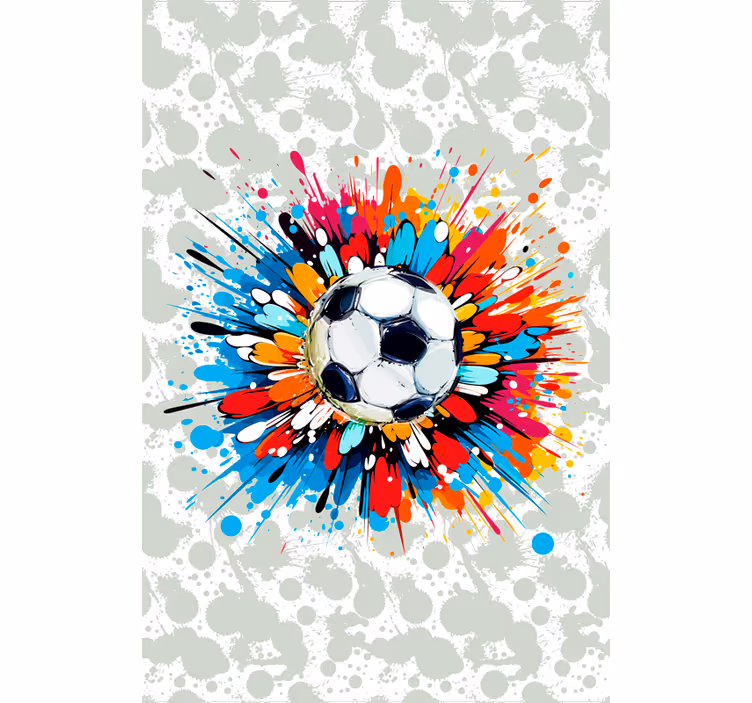 Explosion football design roller blind - TenStickers