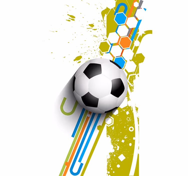 In action football roller blind - TenStickers