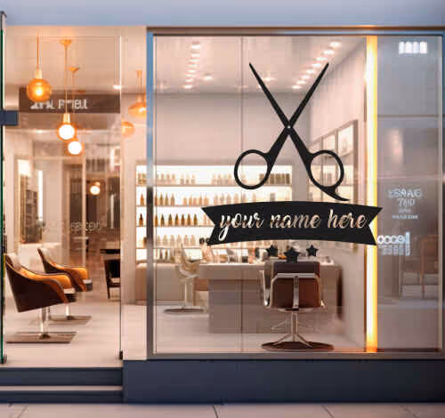 Shopping Front Stickers - Tenstickers