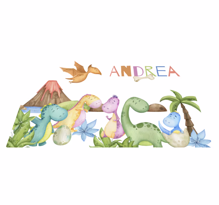 Jurassic scene customisable placemat - TenStickers