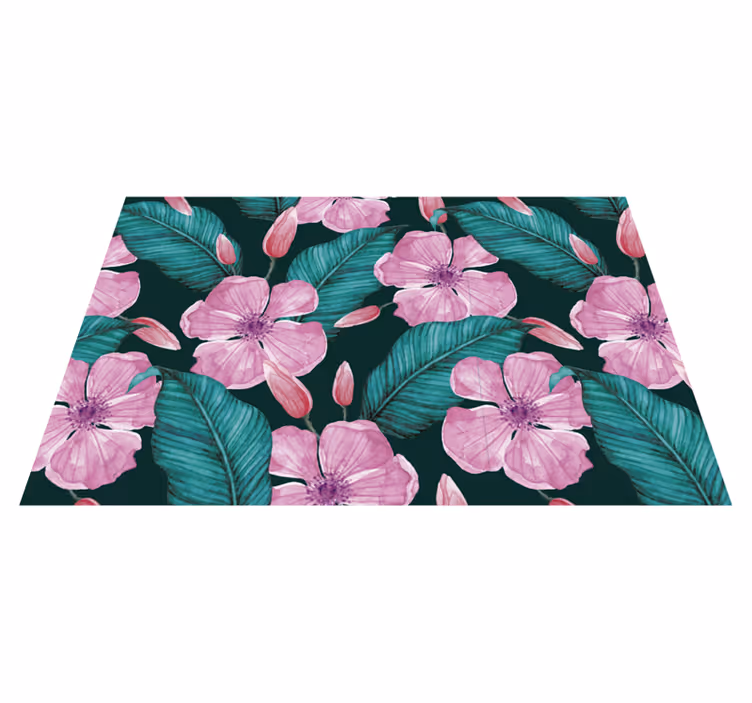 Tropical floral motif placemat - TenStickers