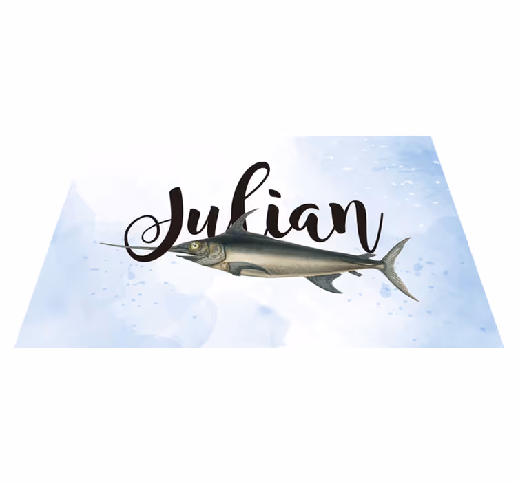 Customisable placemat with personalized name tag - TenStickers