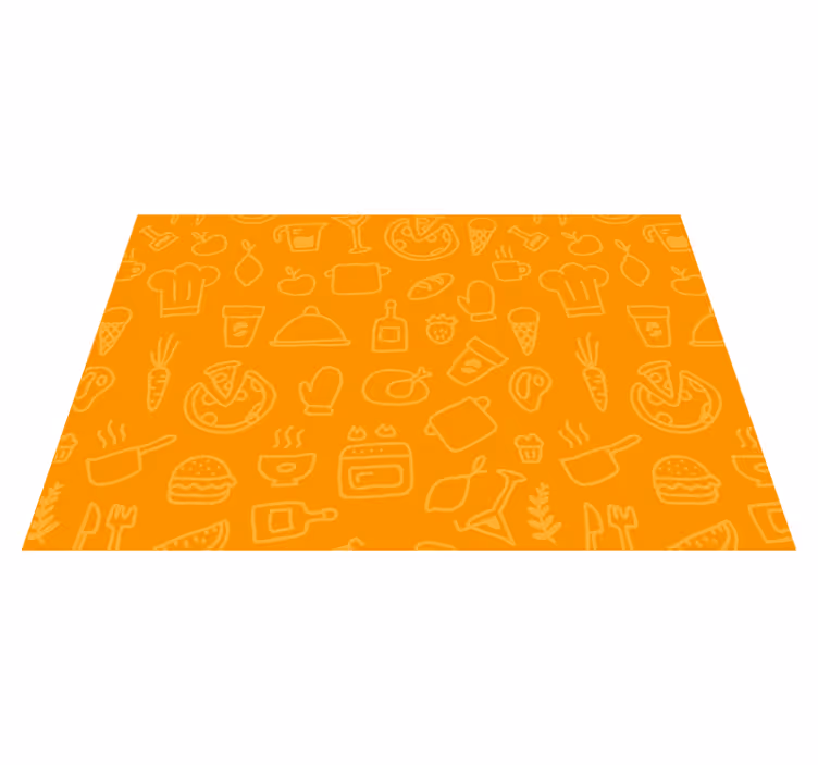 Original placemat kitchen icons design - TenStickers