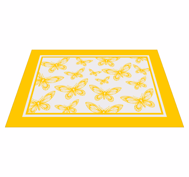 Modern placemat with butterfly pattern design - TenStickers