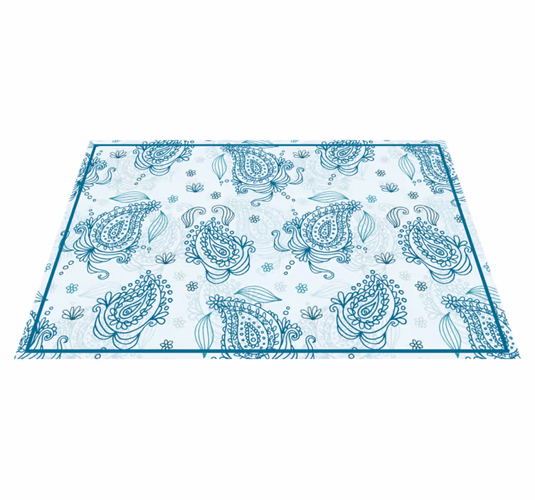 Placemat with detailed floral design - TenStickers