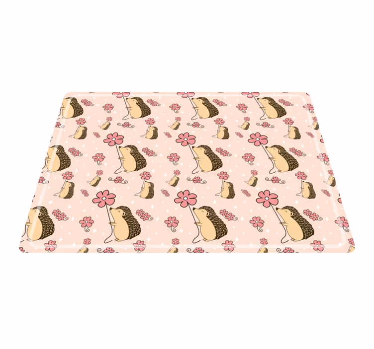 Original placemat with adorable hedgehog design - TenStickers
