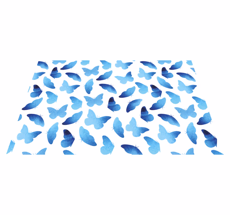 Original placemat blue butterfly design - TenStickers