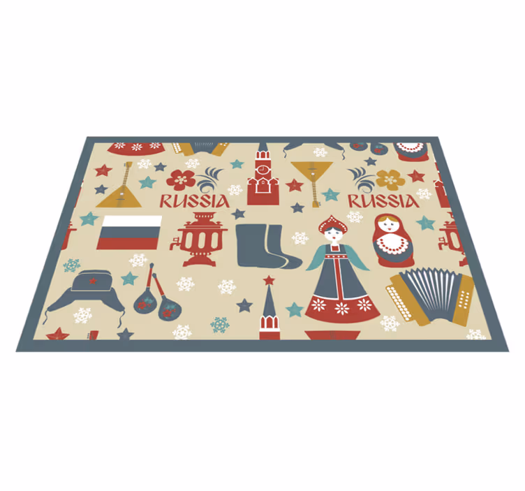 Original placemat featuring traditional russian motifs - TenStickers