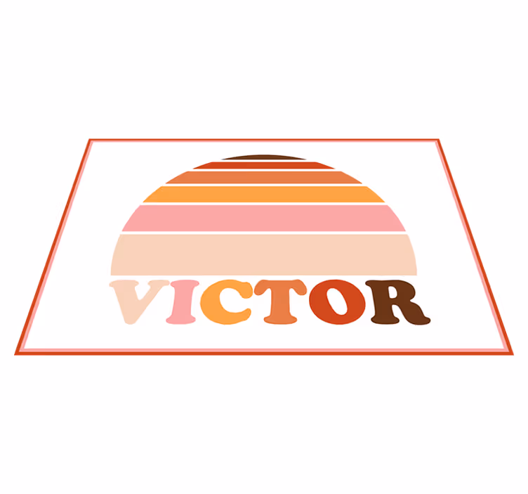 Customisable placemat customizable name placemat - TenStickers