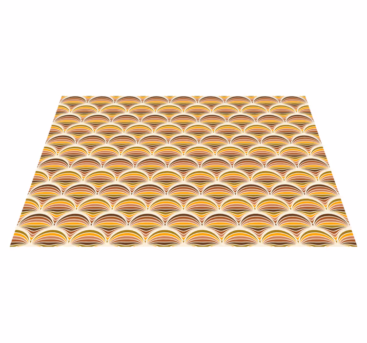 Curved wave motif placemat - TenStickers