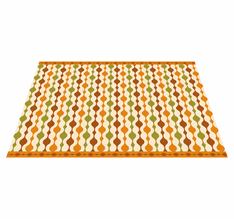 Curvy colorful pattern placemat - TenStickers