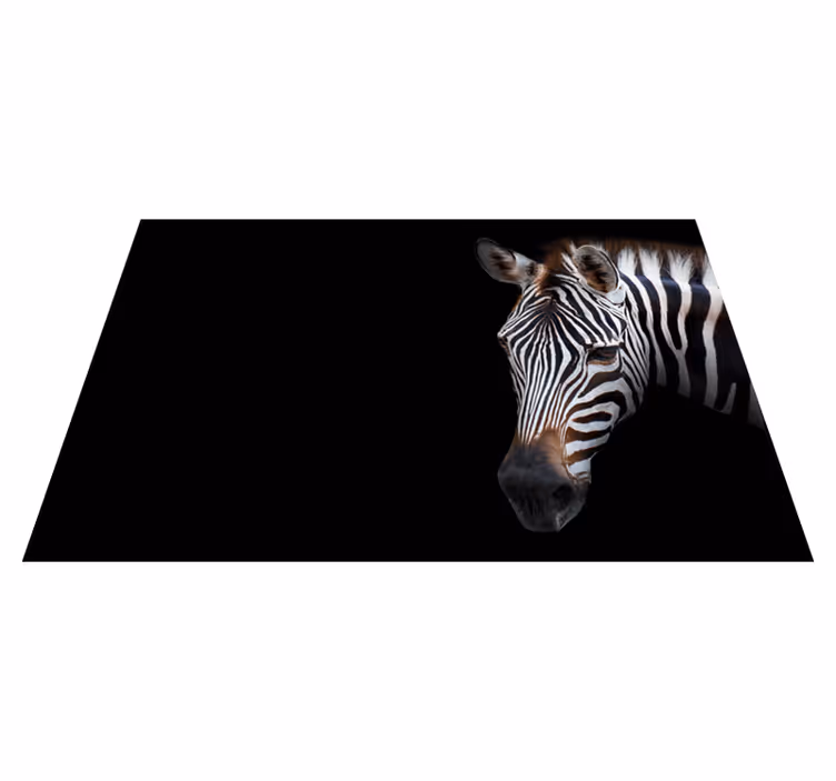 Original placemat zebra head close up - TenStickers